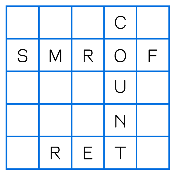 Counter Forms Crosswords